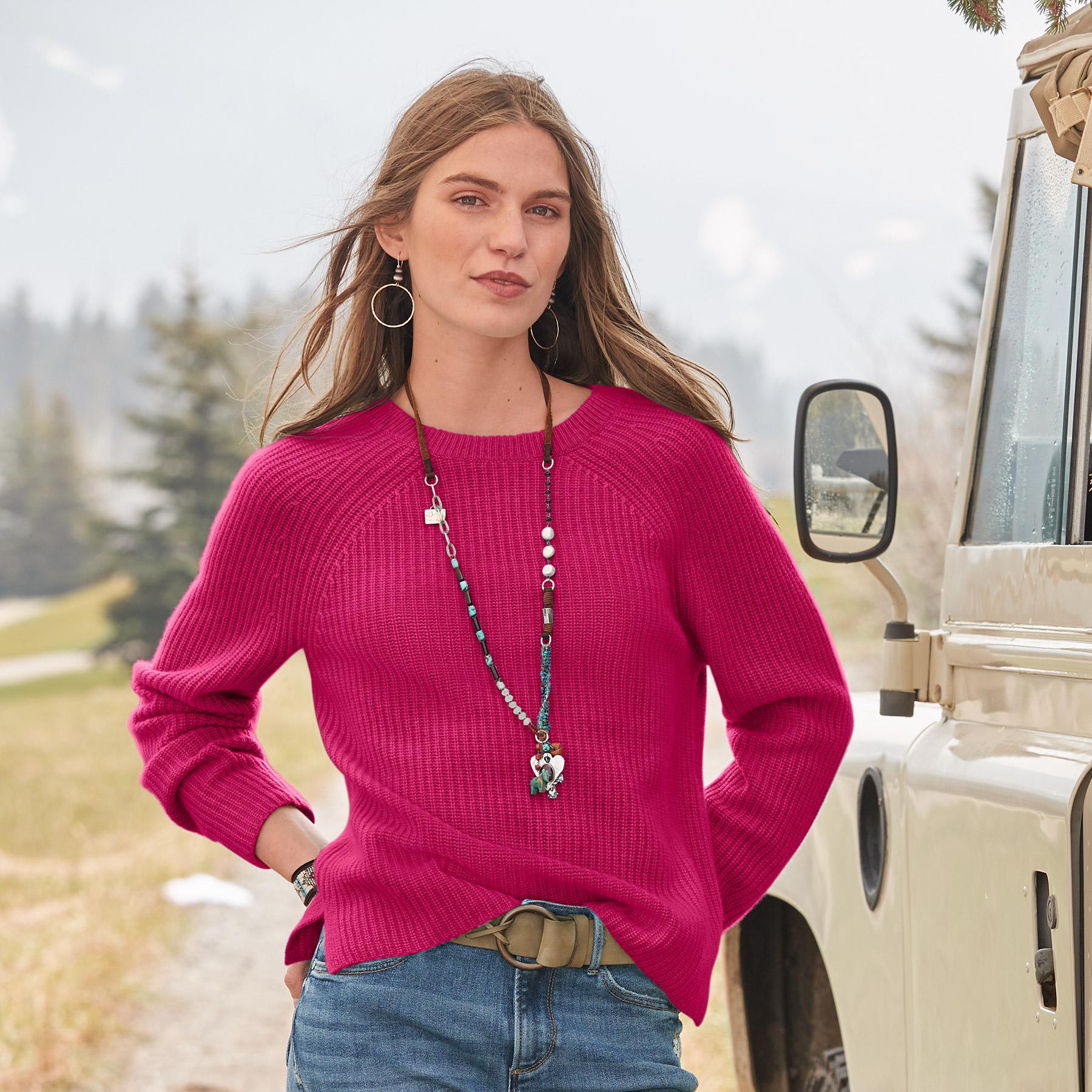 Acadia Cashmere Sweater. Petite