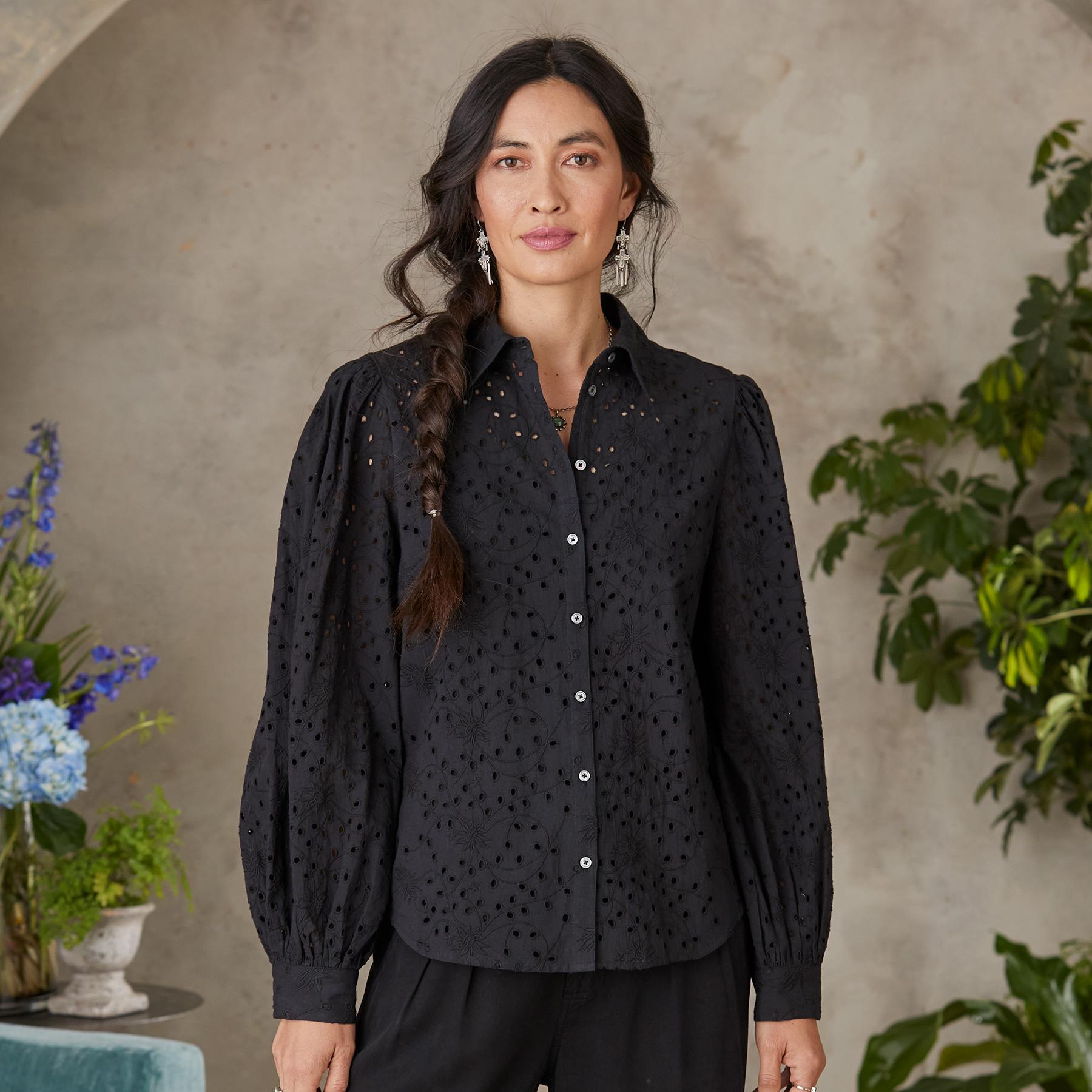 Celestine Eyelet Shirt