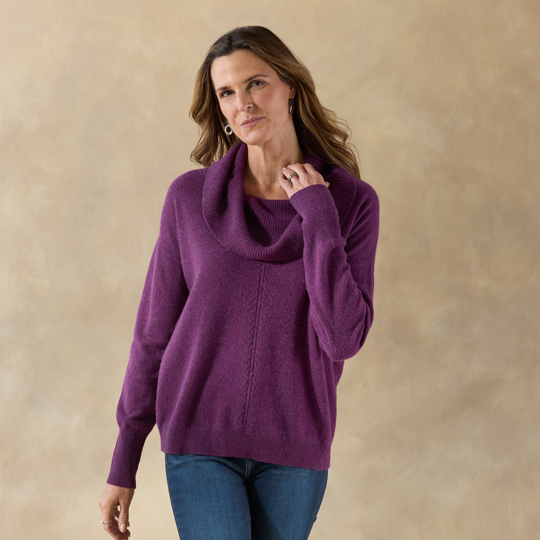 Giovanna Cashmere Cowlneck. Petite