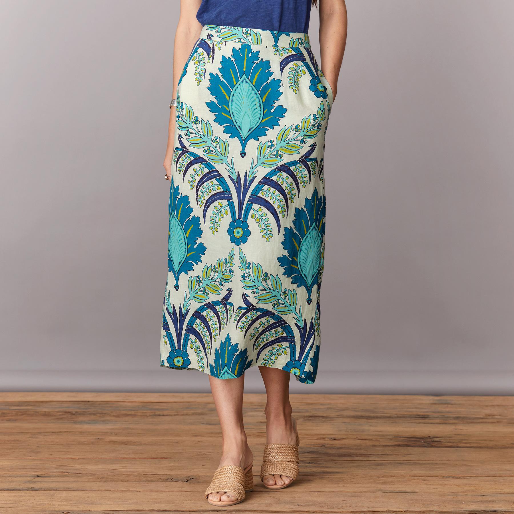 Verenia Linen Skirt. Petite