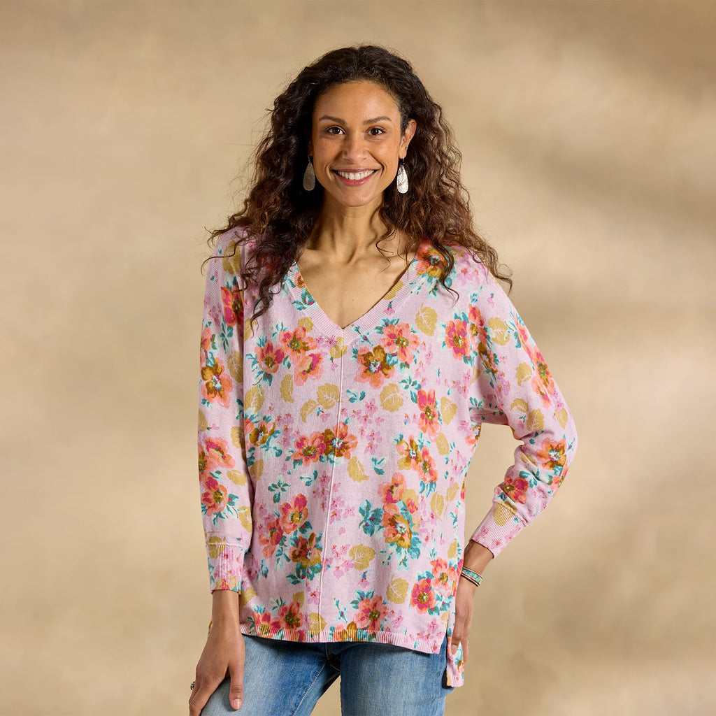 Floral Johanna Sweater. Petite