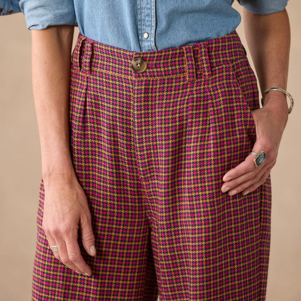 Mayra Plaid Pants. Petite