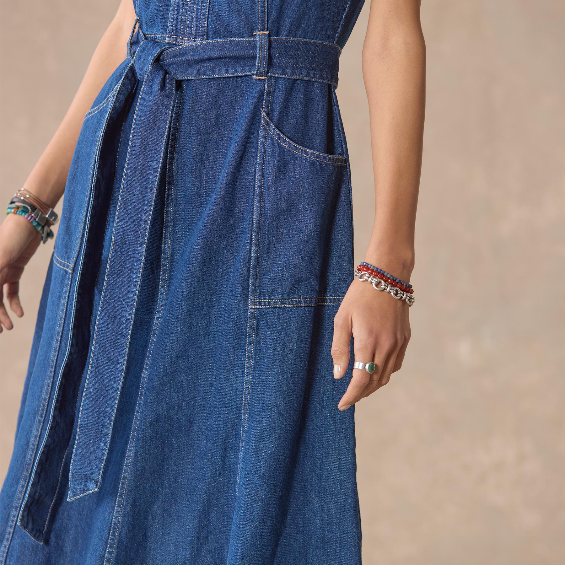 Poppy Denim Dress. Petite