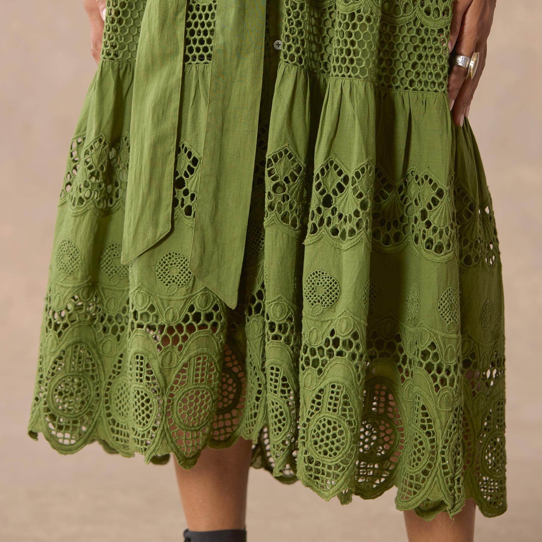 Talara Eyelet Dress. Petite