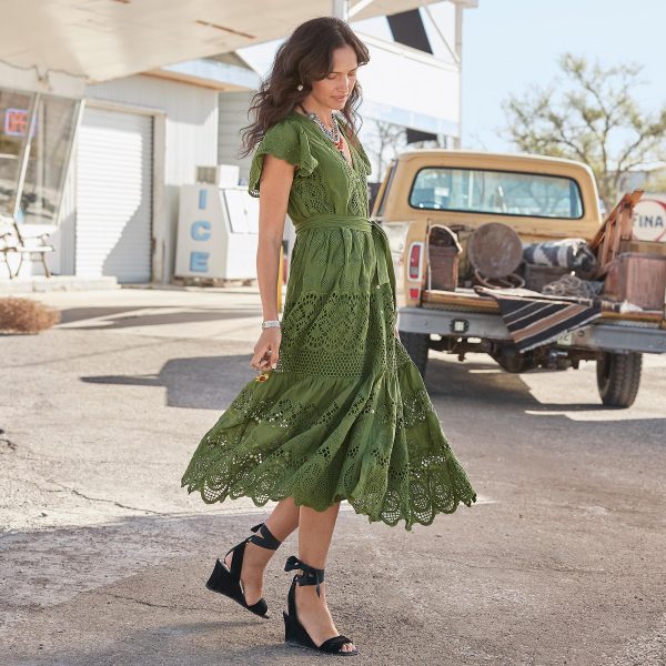 Talara Eyelet Dress. Petite