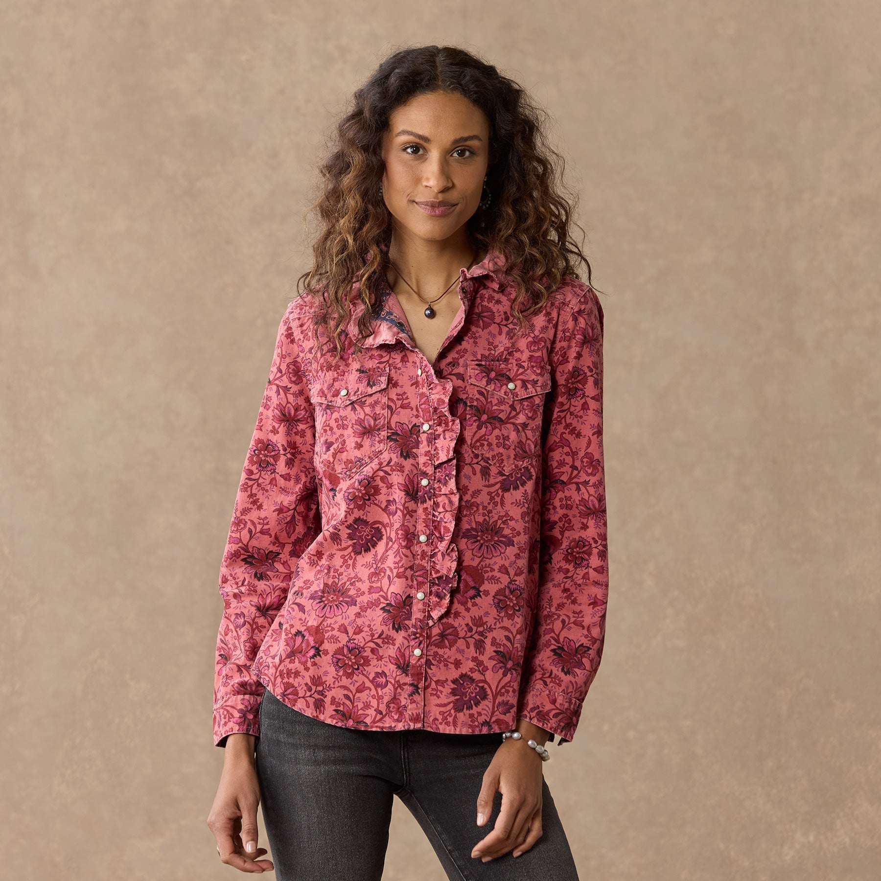 Ombeline Printed Shirt. Petite