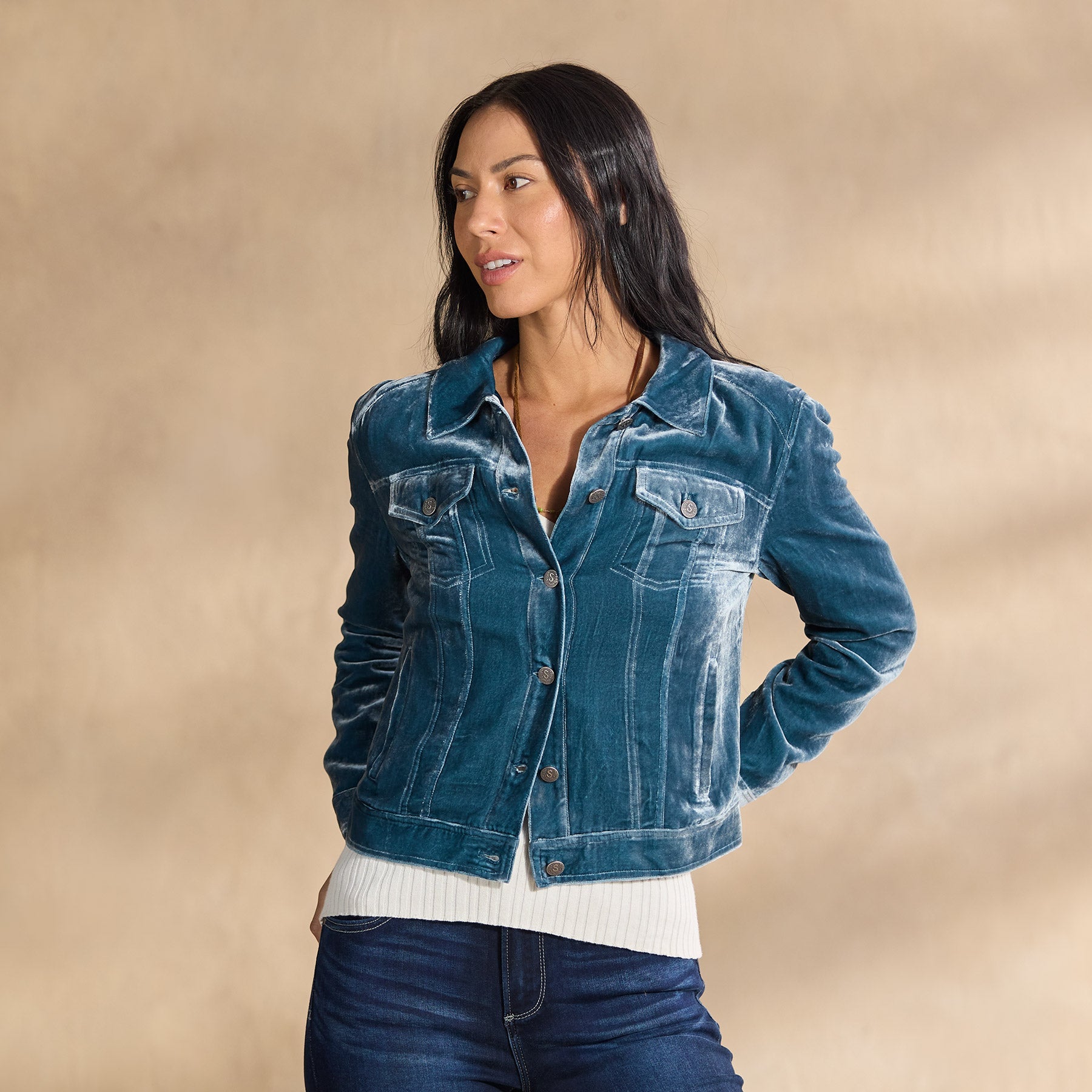 Wren II Velvet Jacket. Petite