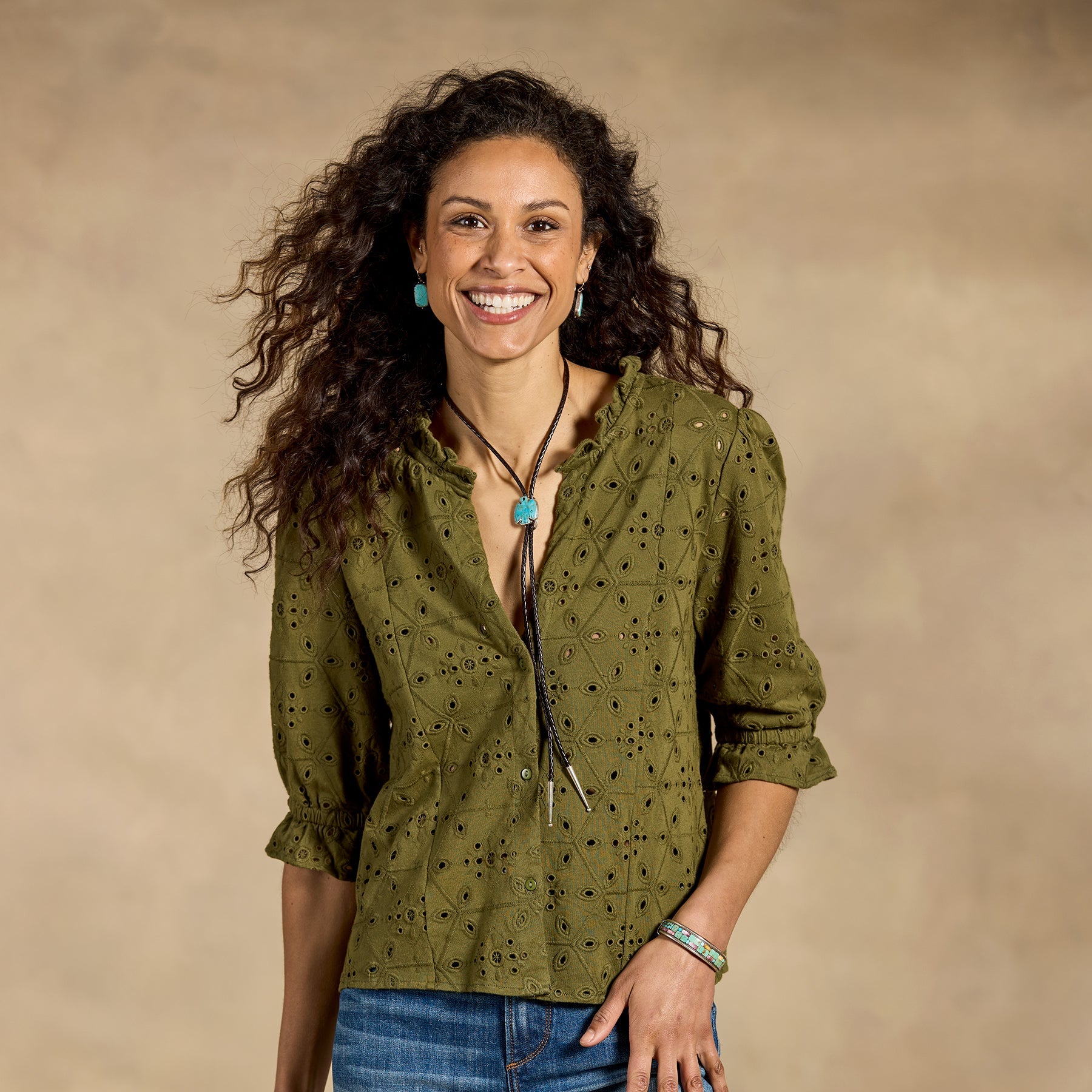 Delaney Eyelet Top