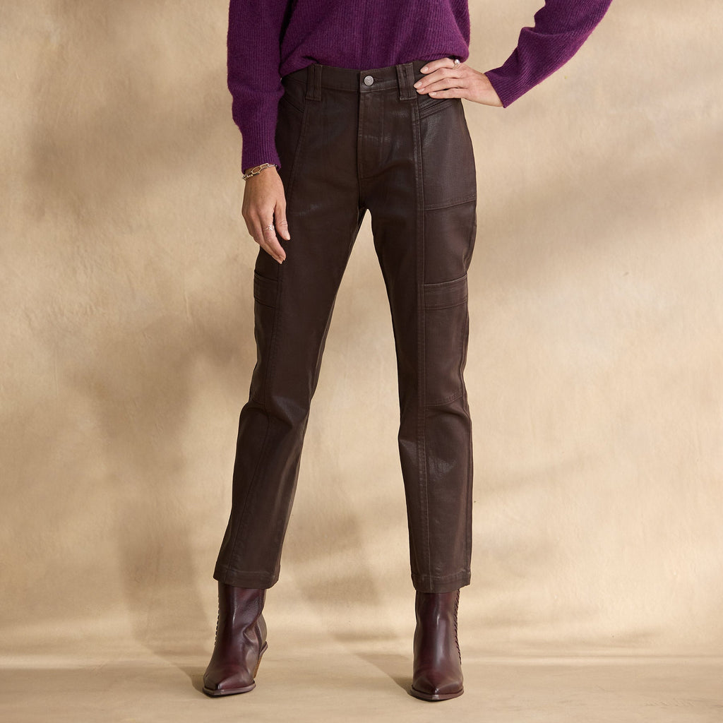 Coated Bronte Cargo Pants
