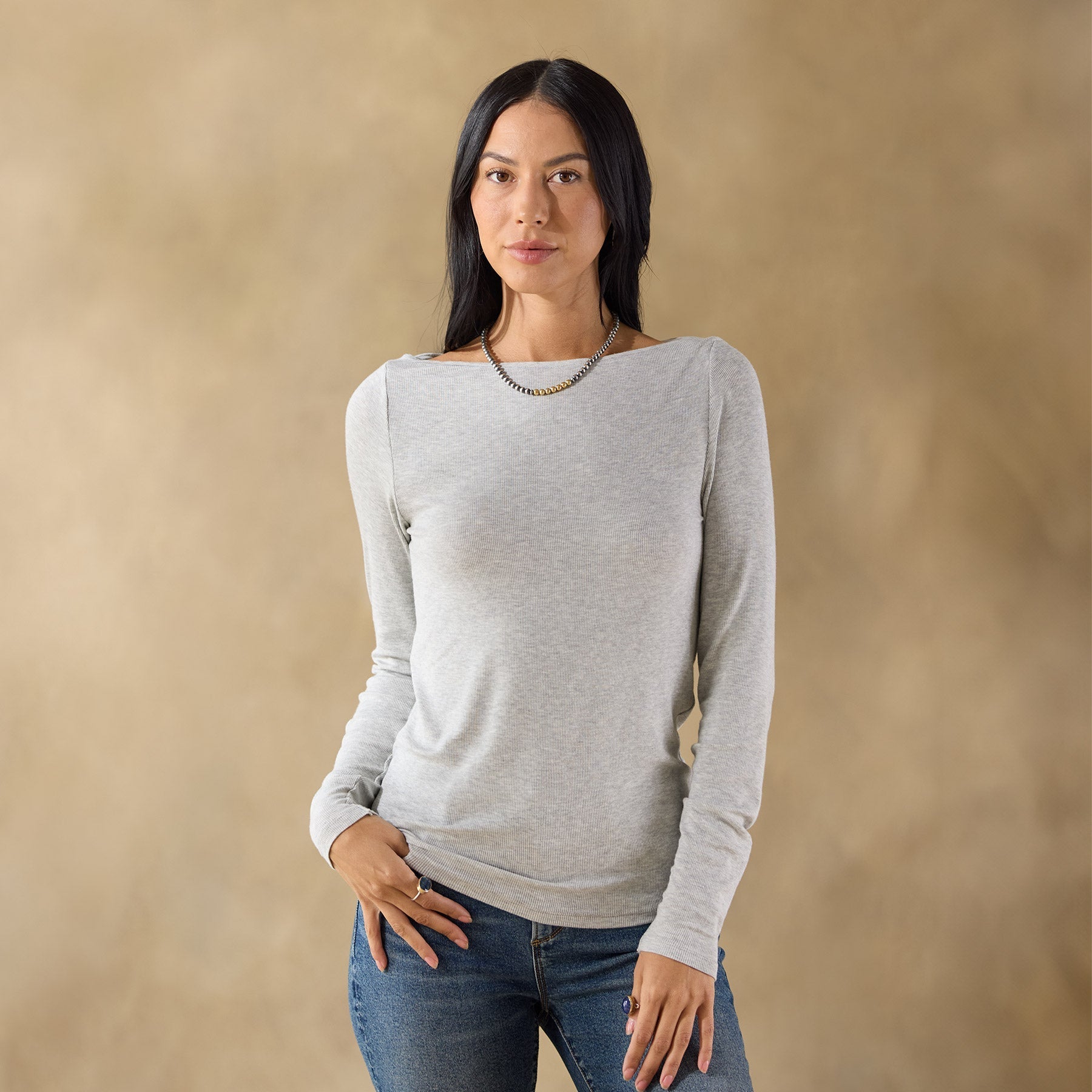 Light As Air Boatneck Tee