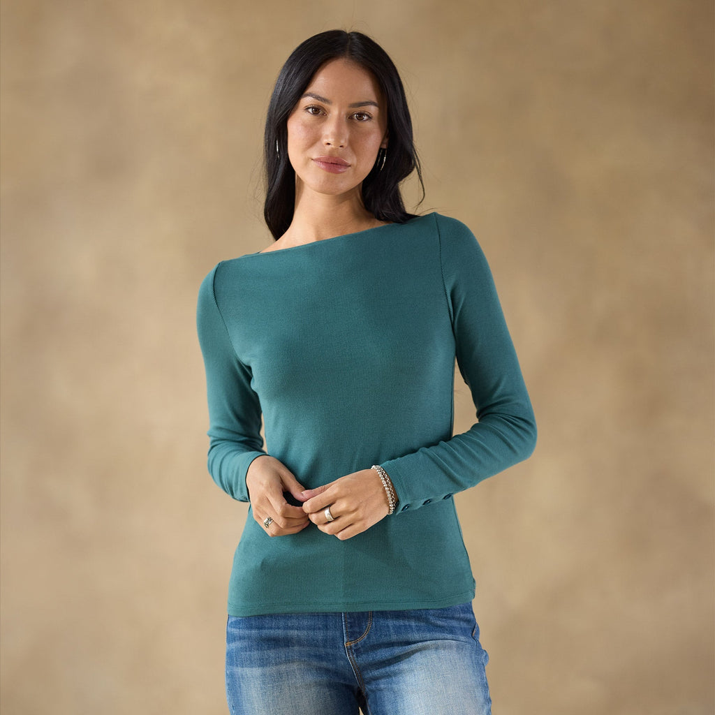 Light As Air Boatneck Tee