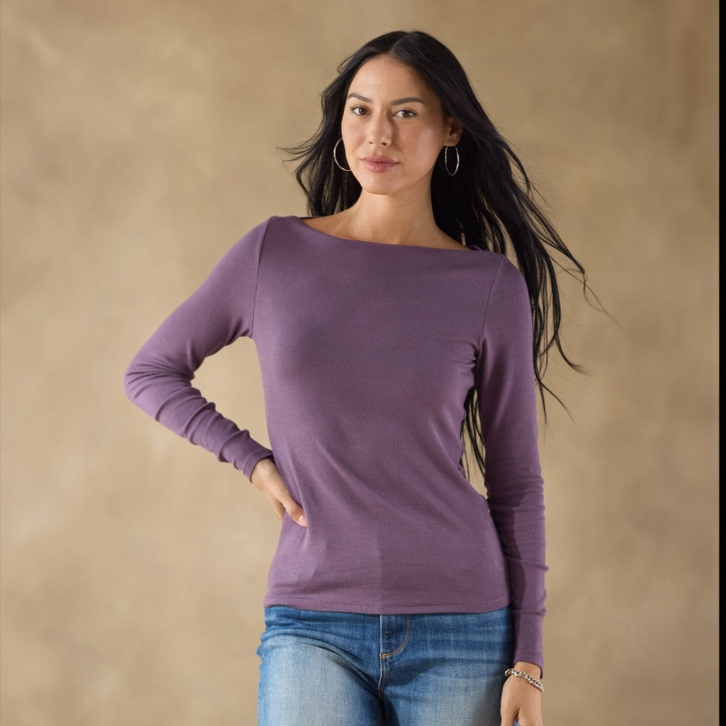 Light As Air Boatneck Tee