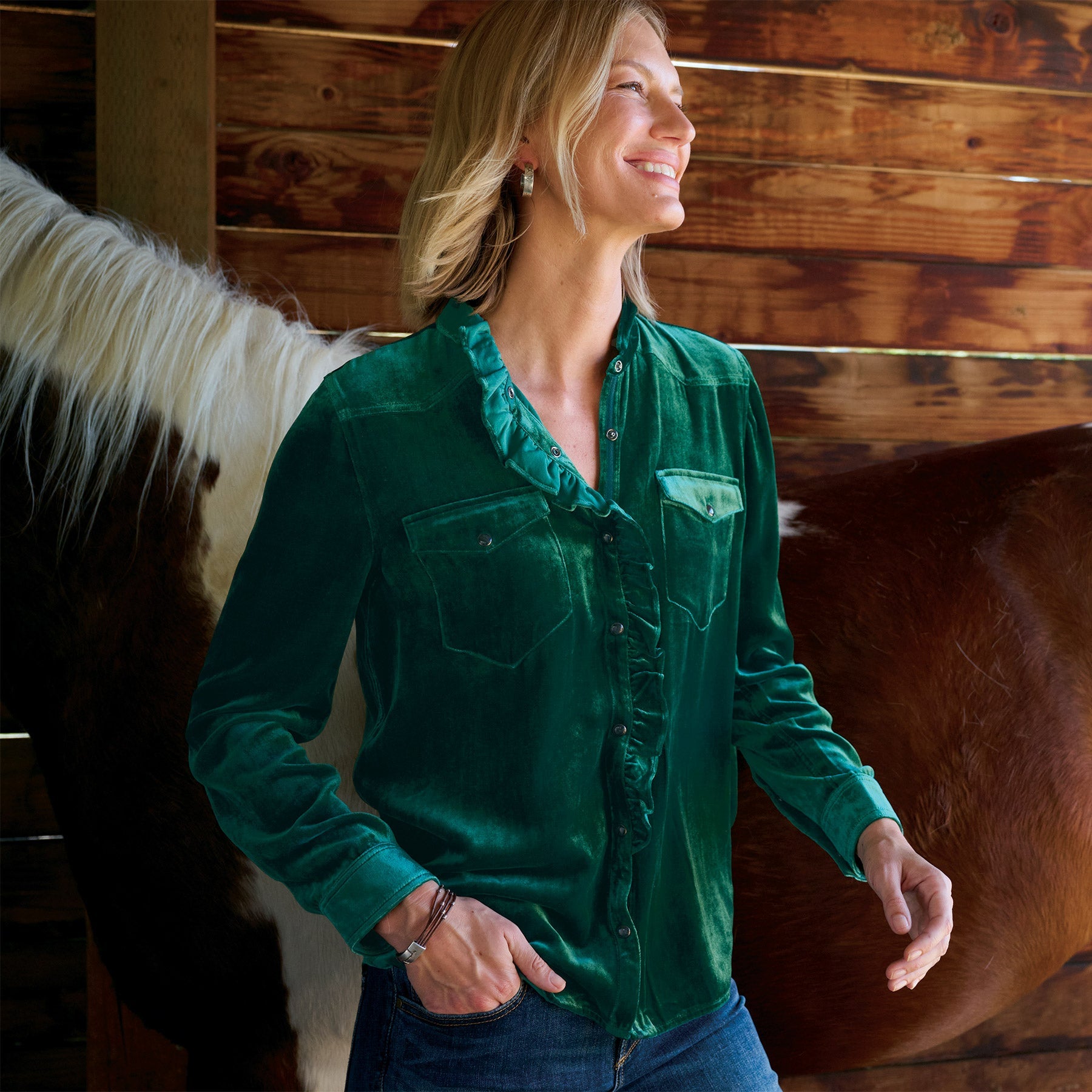 Gretel Velvet Shirt