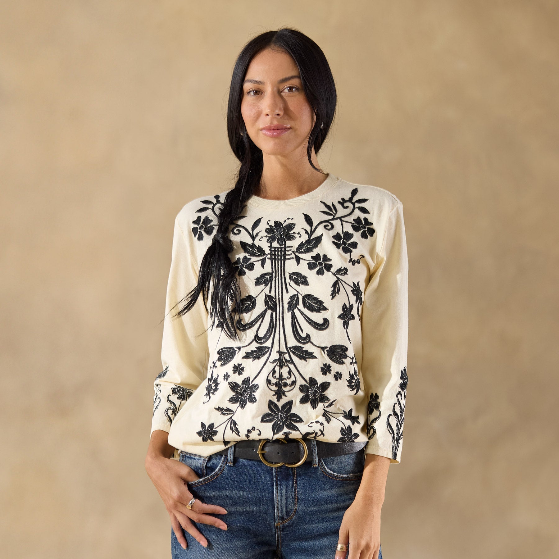 Talithia 3/4 Crewneck Tee