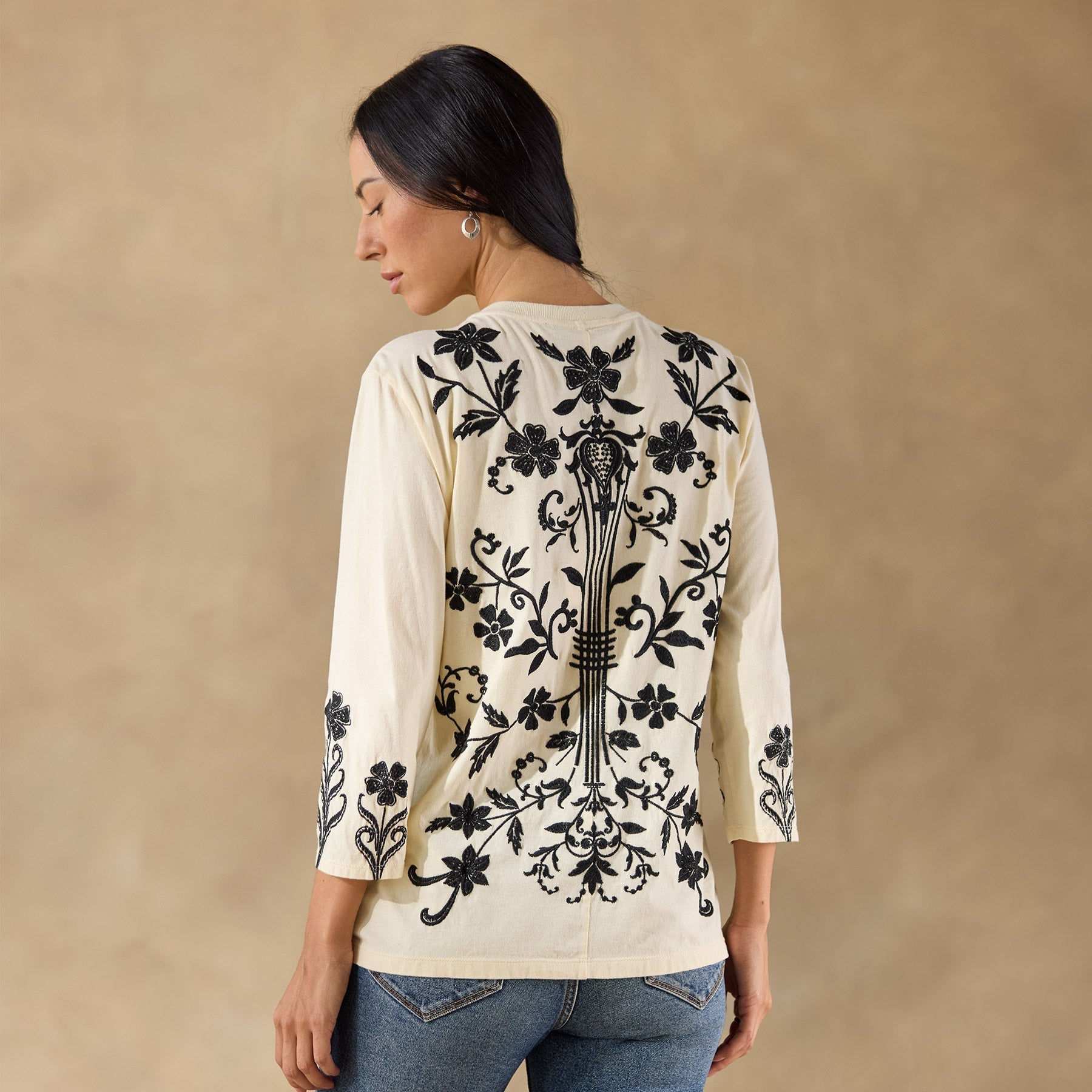 Talithia 3/4 Crewneck Tee