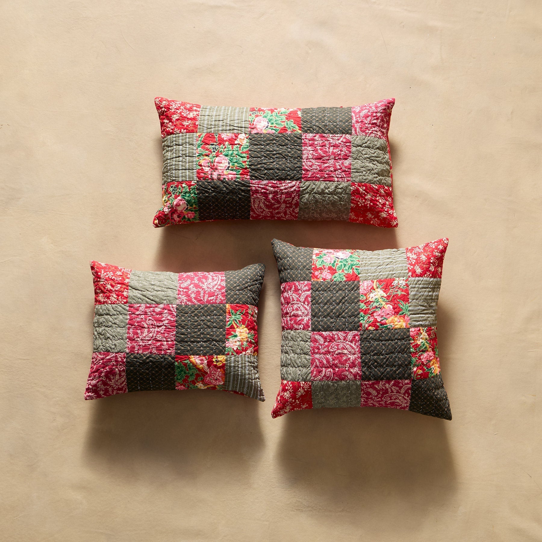 Festive Flourish Patchwork Sham