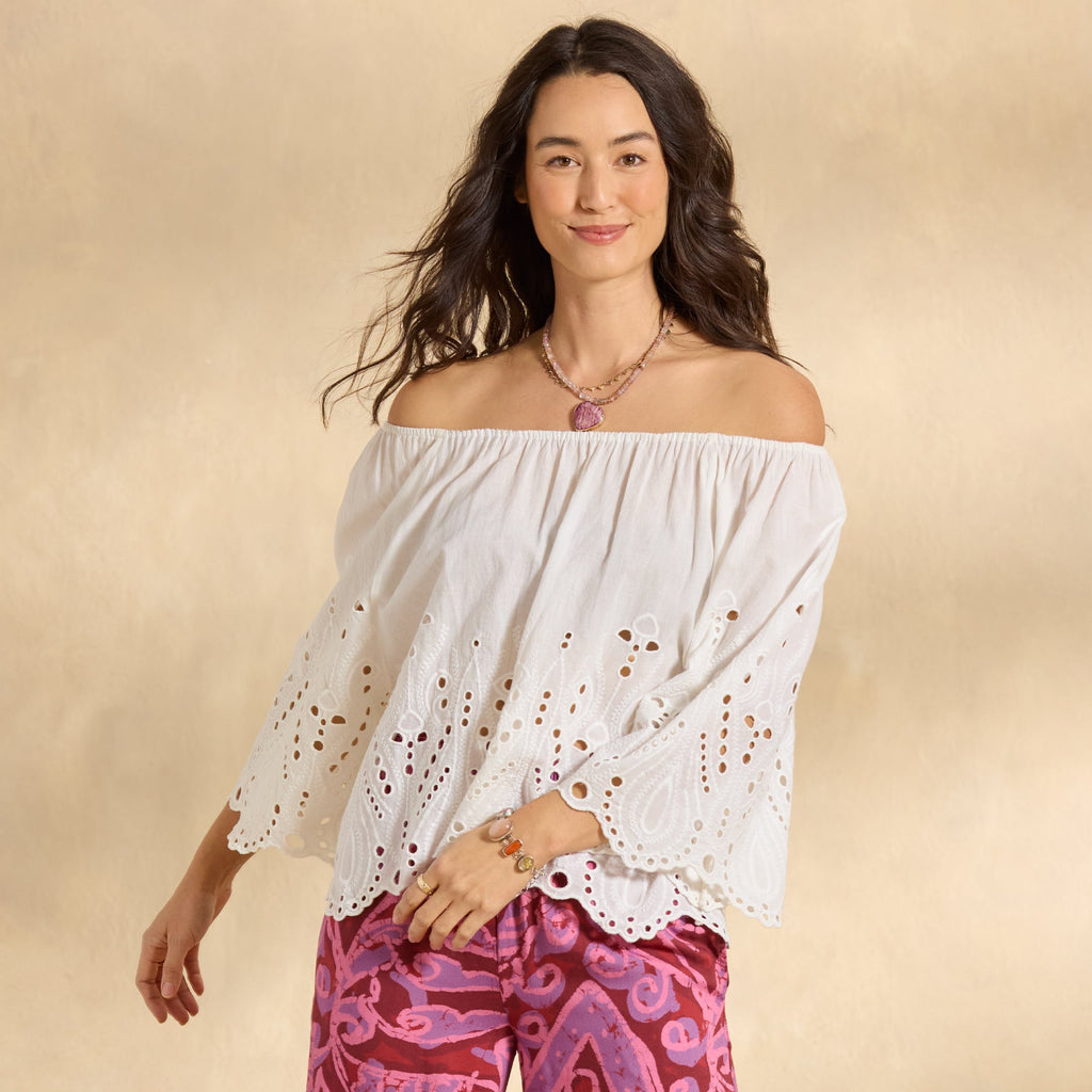Etta Eyelet Top
