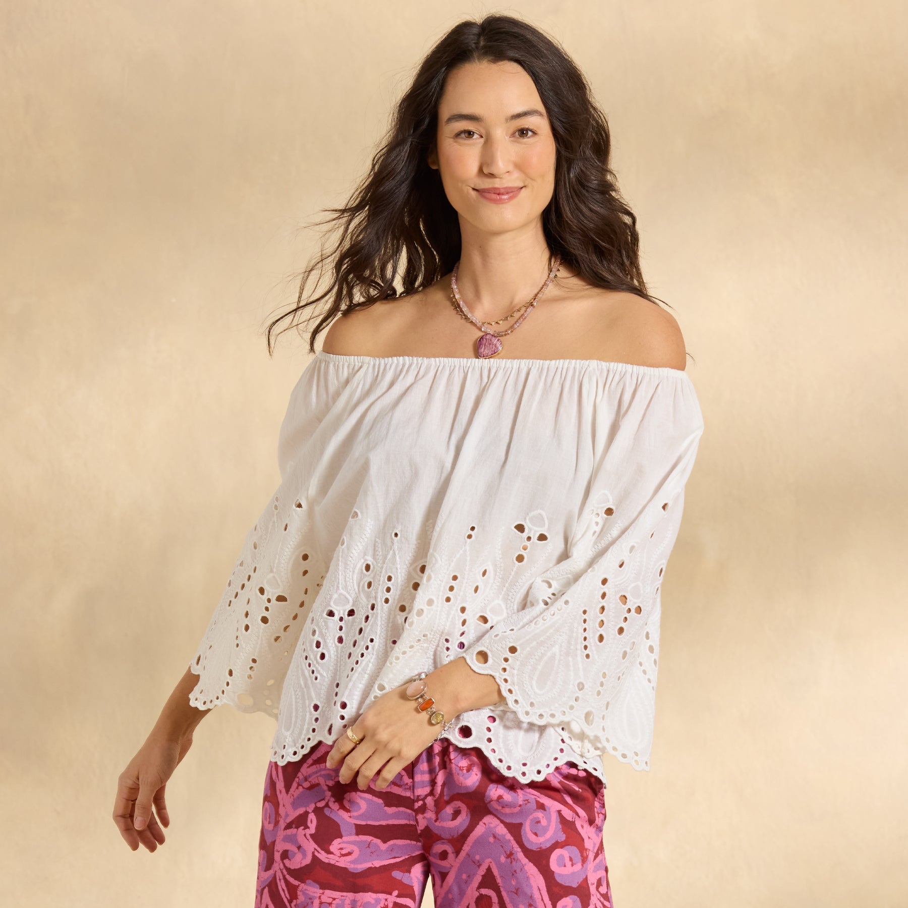 Etta Eyelet Top