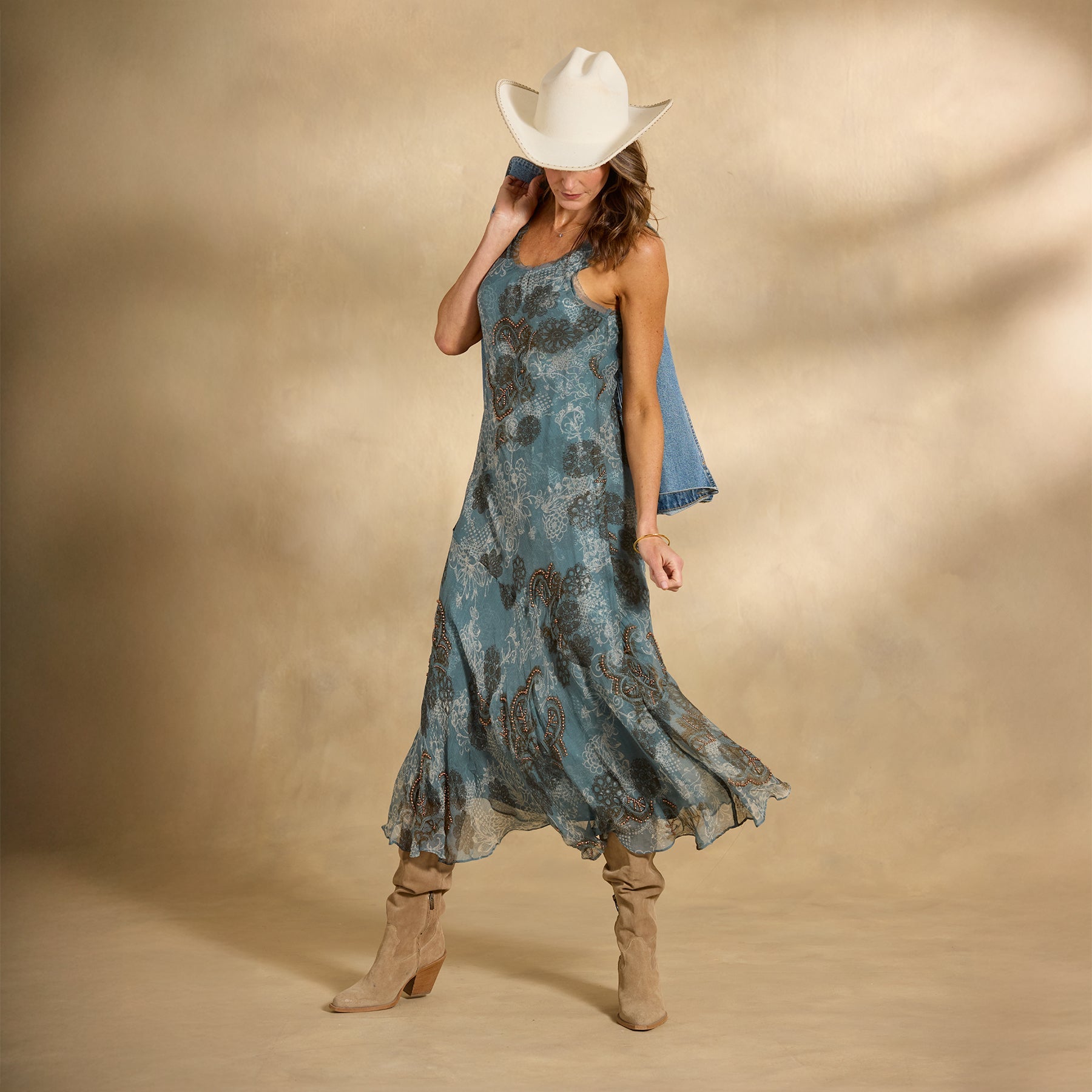 Luella Beaded Dress. Petite