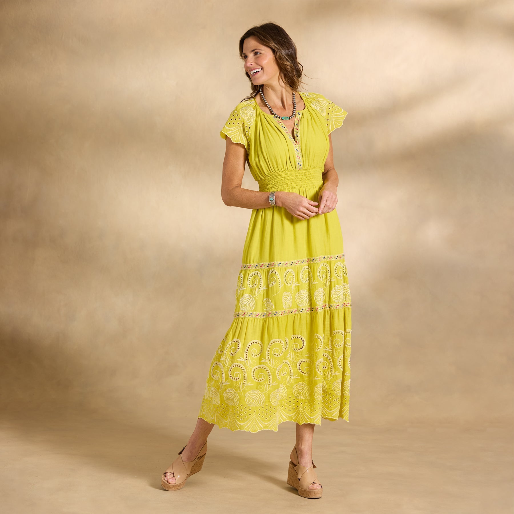 Remi Eyelet Dress. Petite