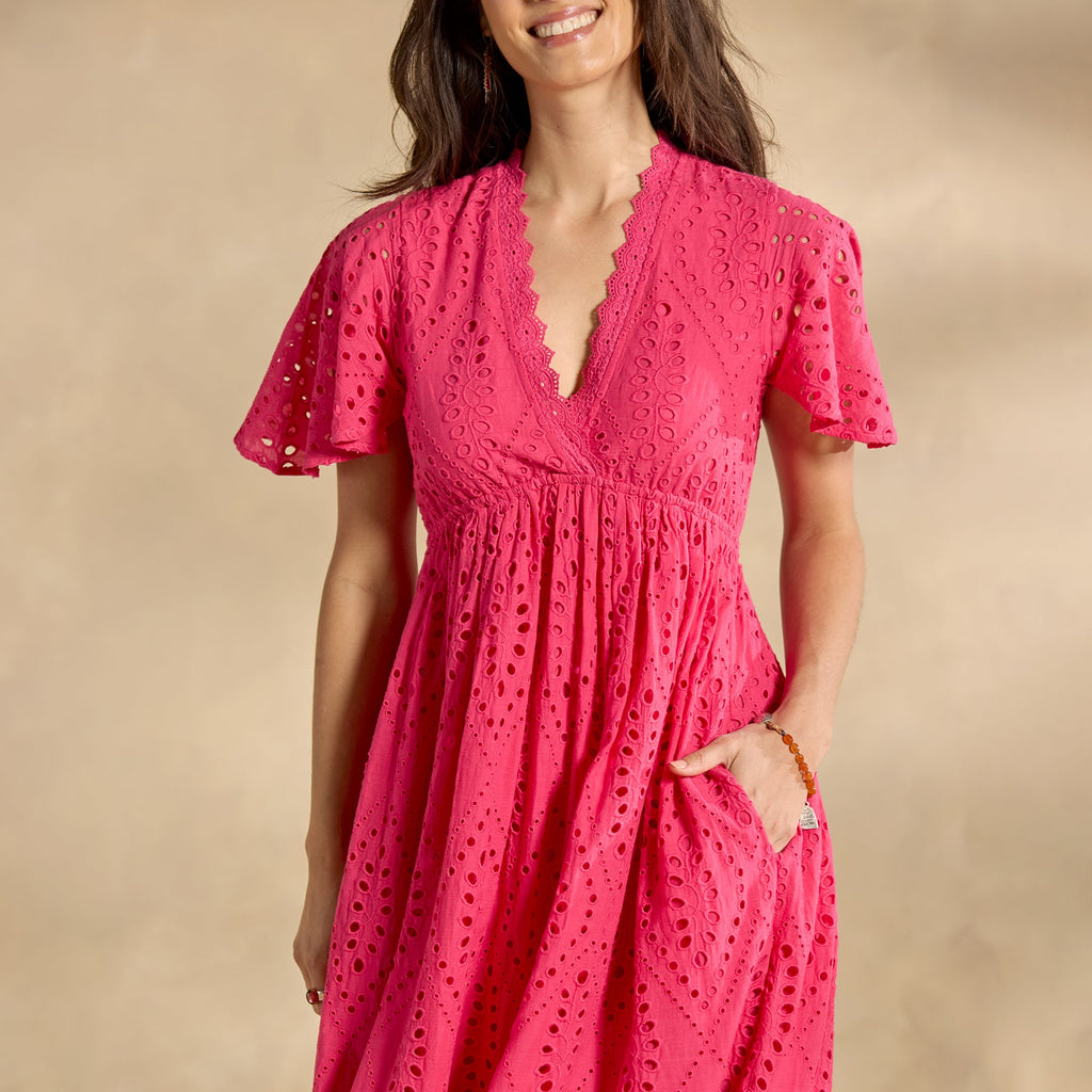 Juno Eyelet Dress. Petite