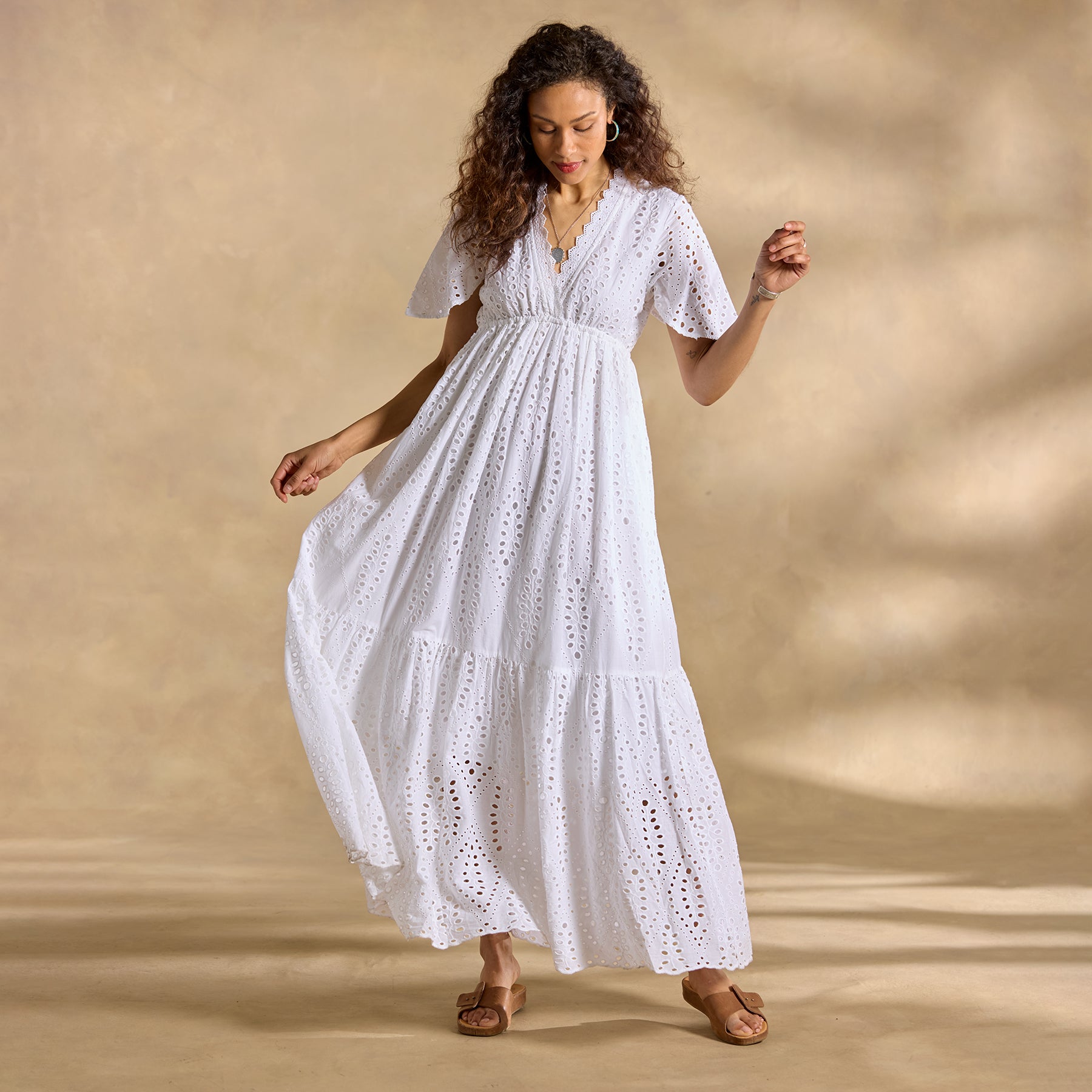 Juno Eyelet Dress. Petite