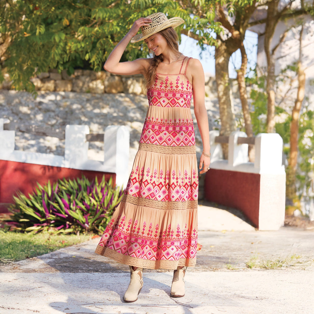 Garden Sunset Dress. Petite