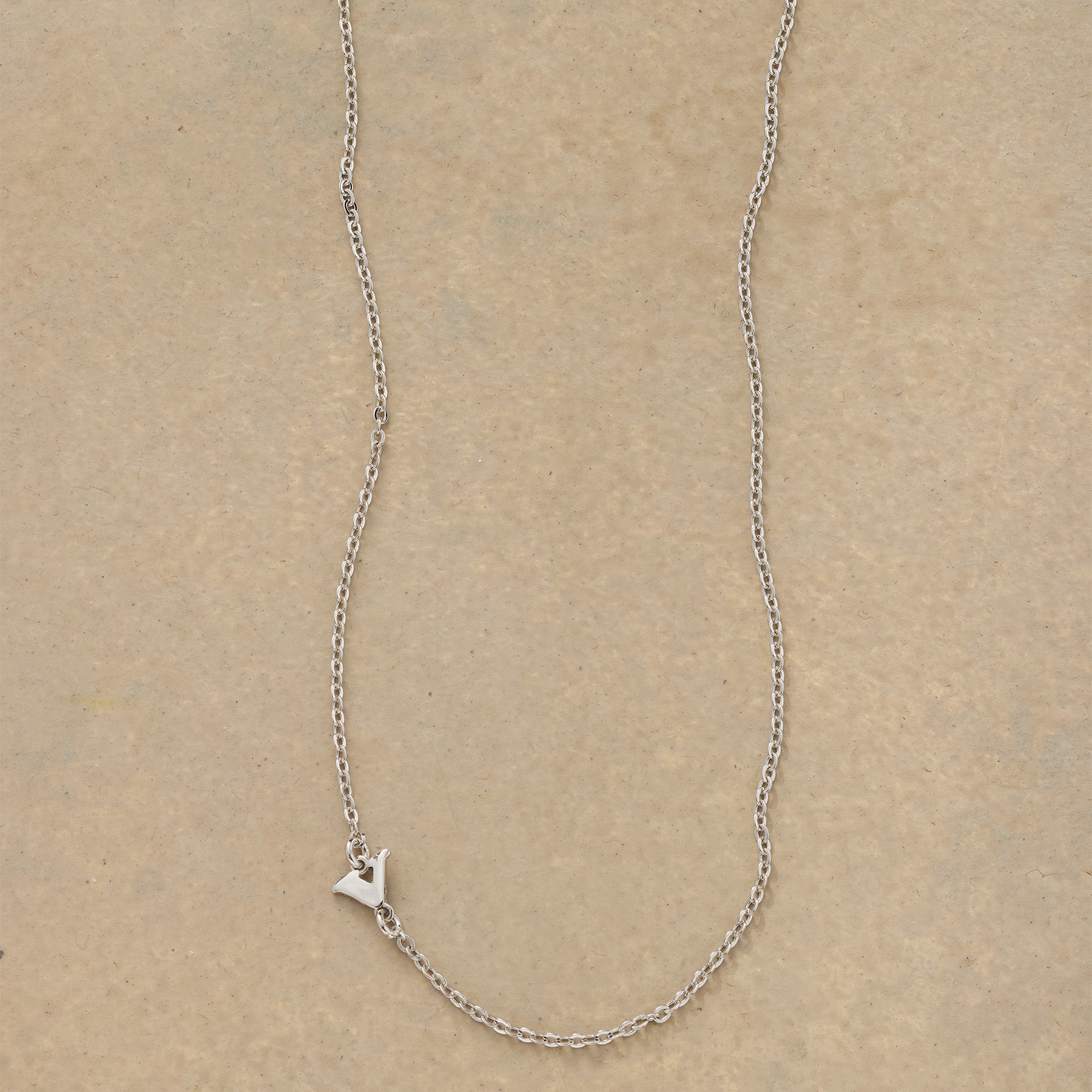 Silver Initial Spark Necklace
