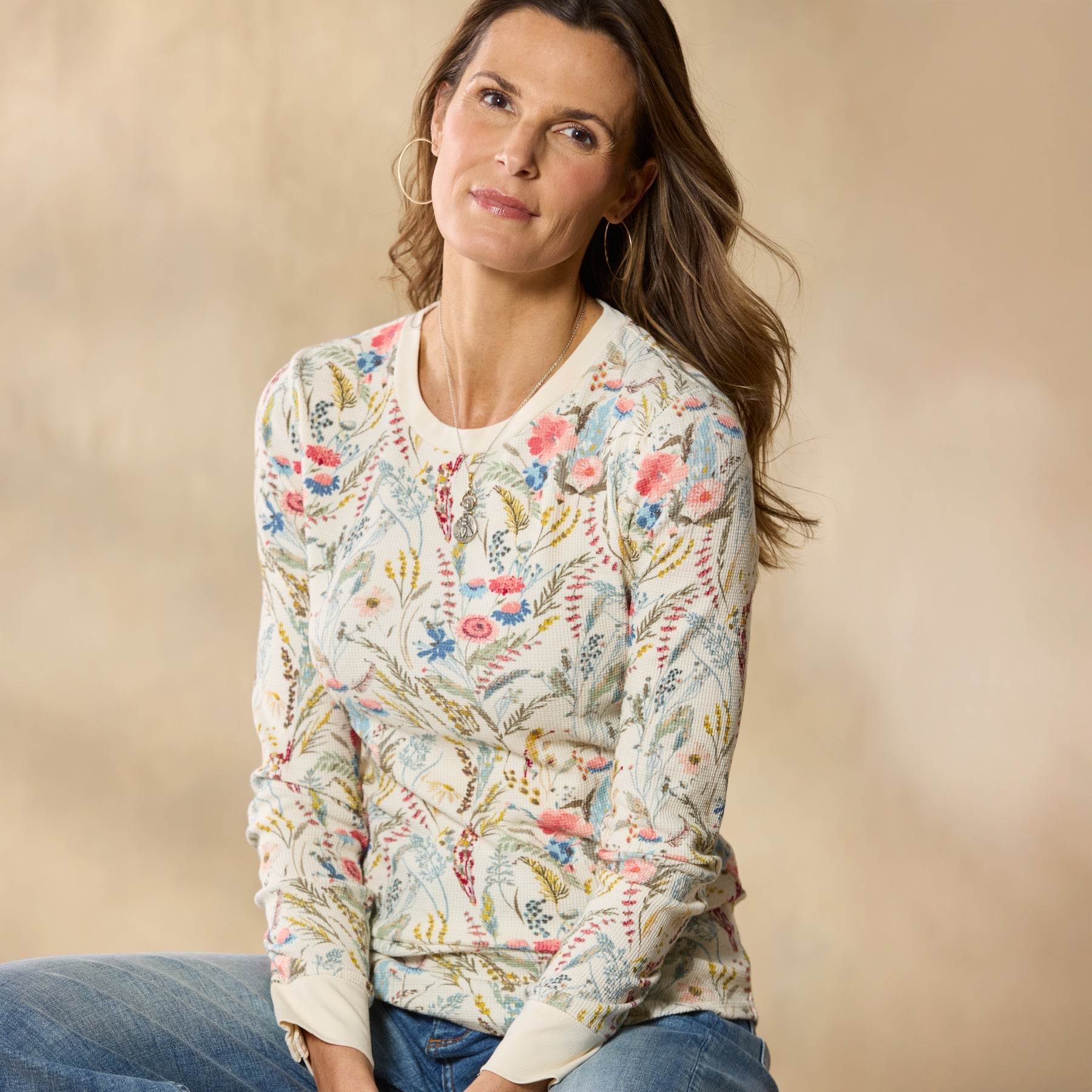 Sausalito 3/4 Sleeve Thermal. Petite