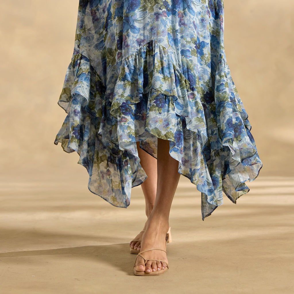 Champs de Fleur Printed Dress