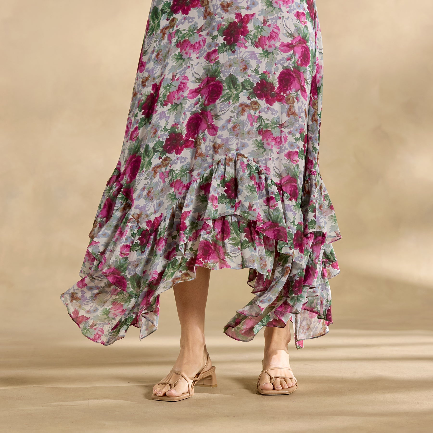 Champs de Fleur Printed Dress. Petite