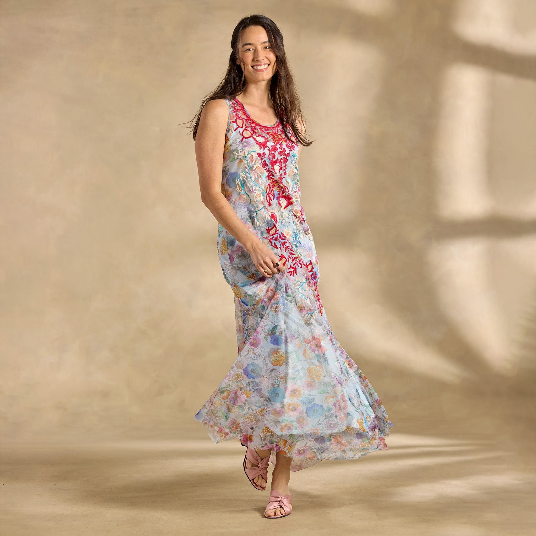 Floral Dancer Mesh Dress