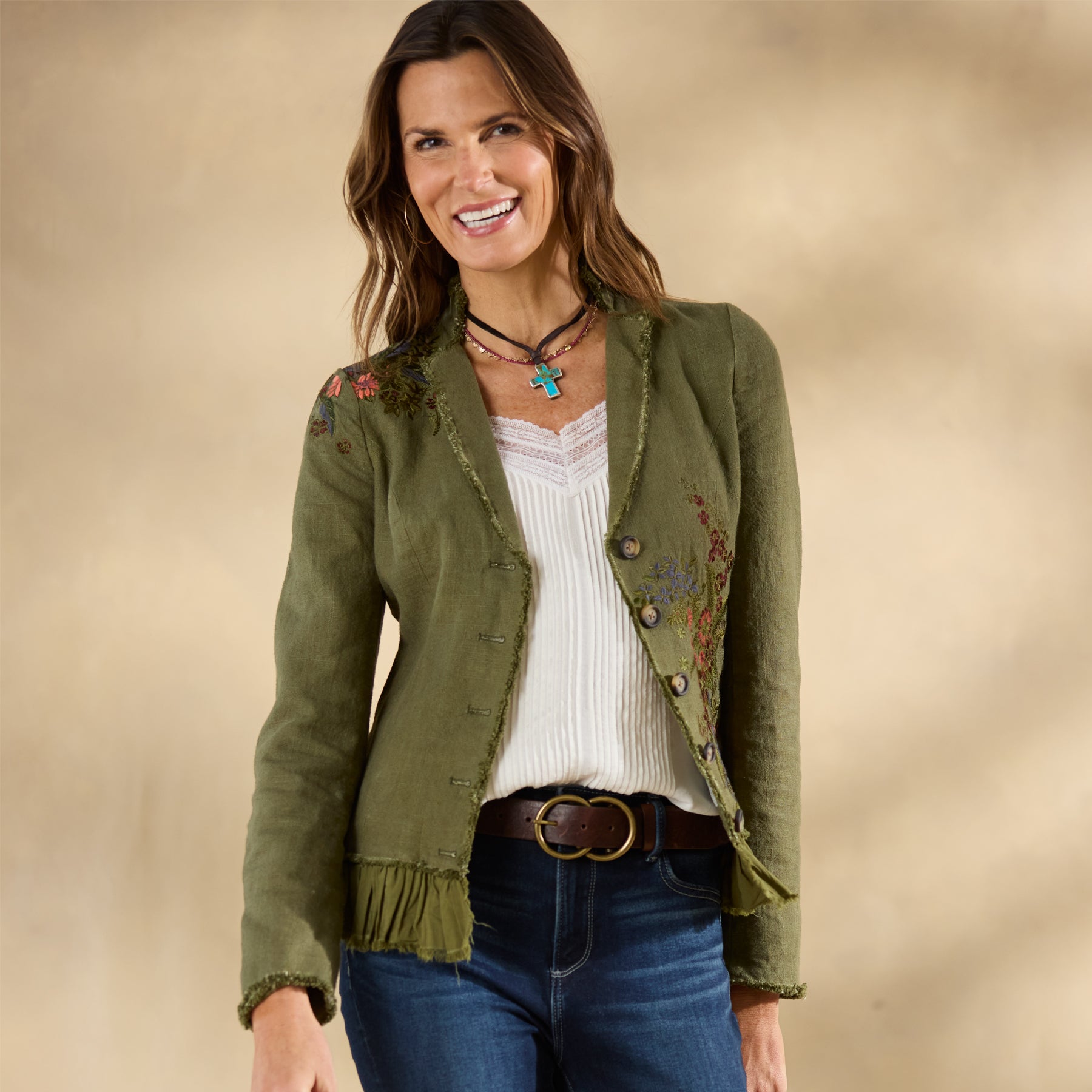 Tonala Floral Blazer. Petite