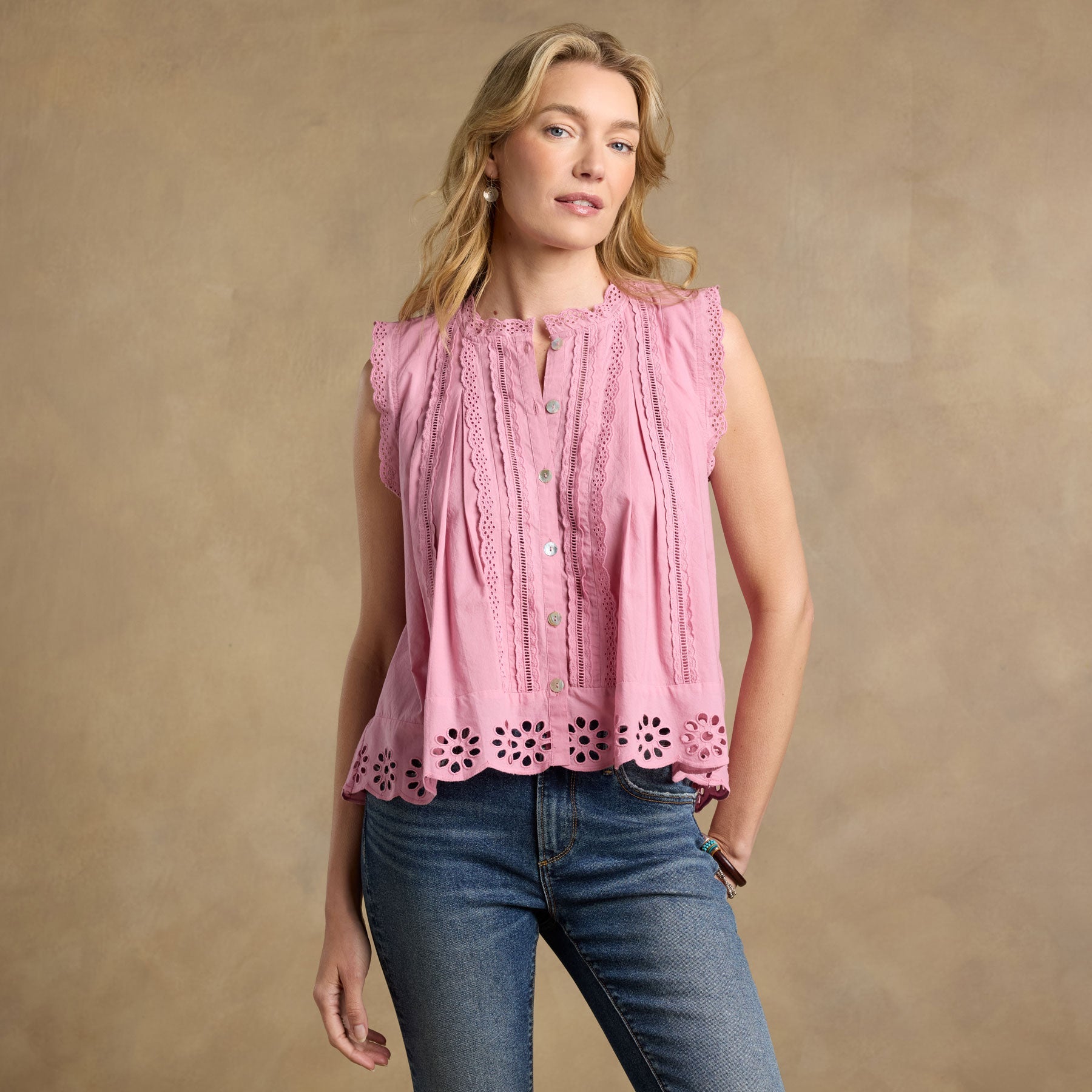 Malia Eyelet Top