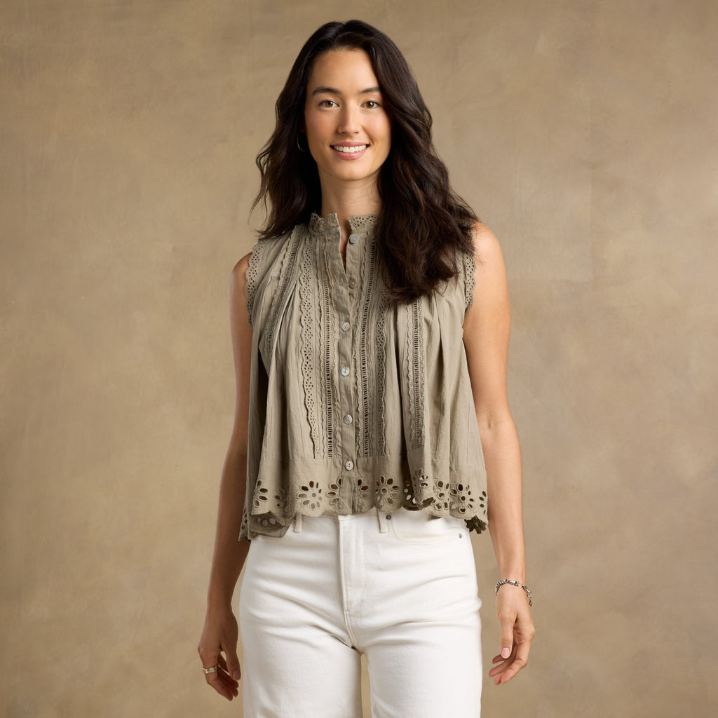 Malia Eyelet Top