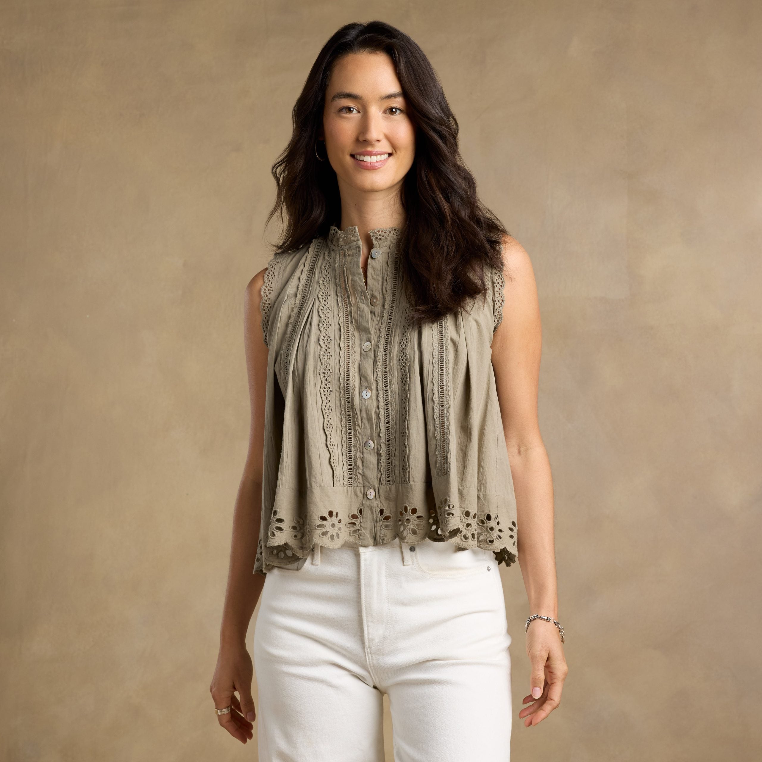 Malia Eyelet Top