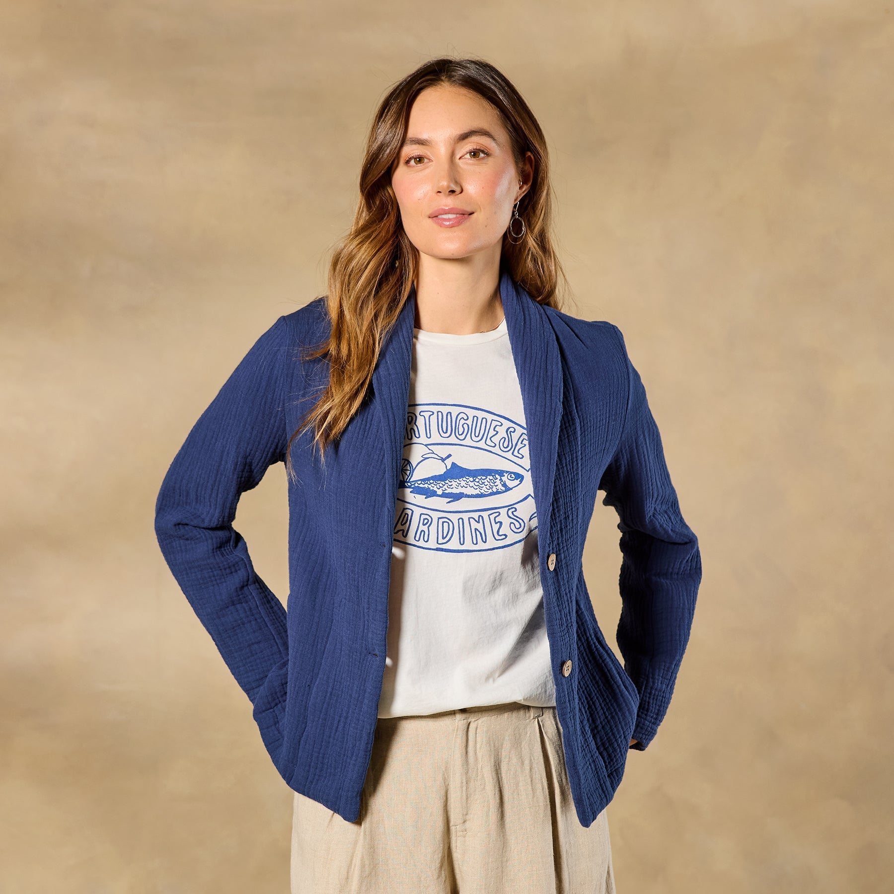 Blake Gauze Blazer