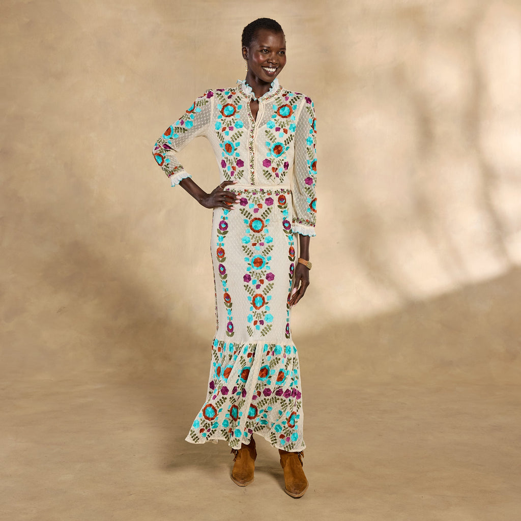 Ary Embroidered Maxi Dress