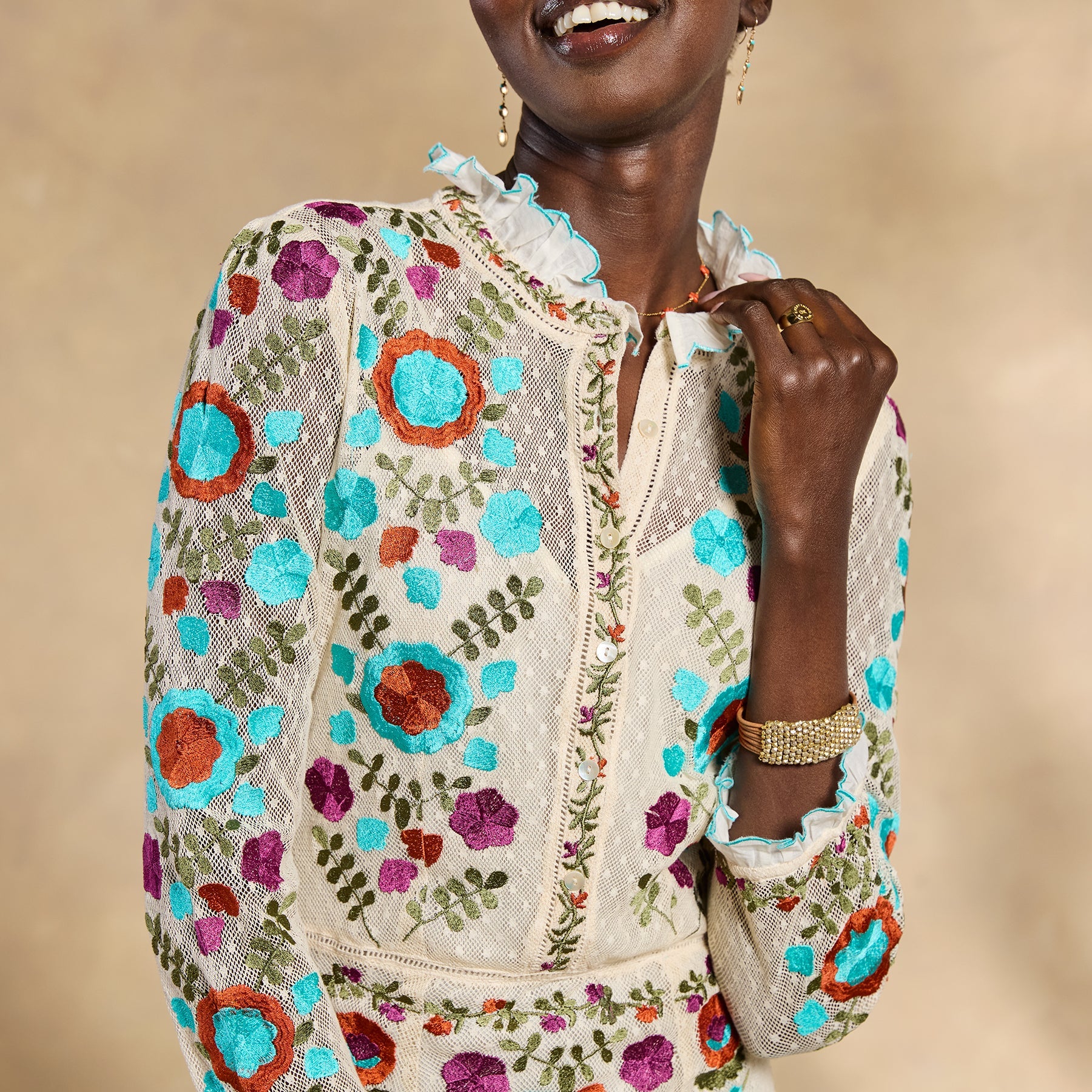 Ary Embroidered Maxi Dress