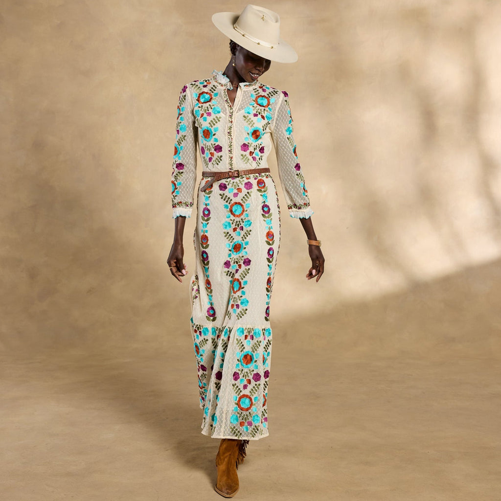 Ary Embroidered Maxi Dress